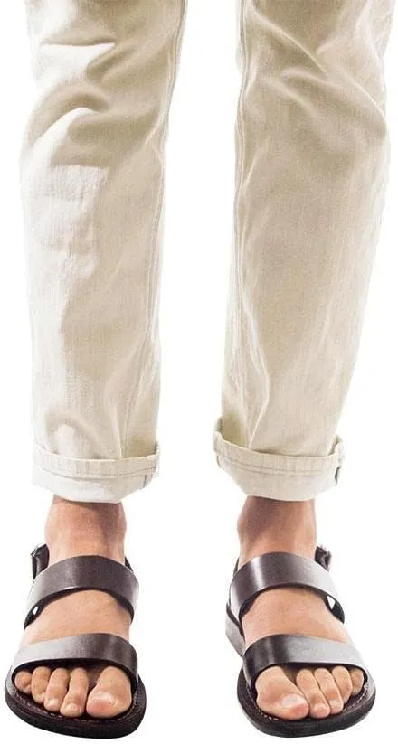 Golan - Leather Two Strap Sandal - Mens Sandals