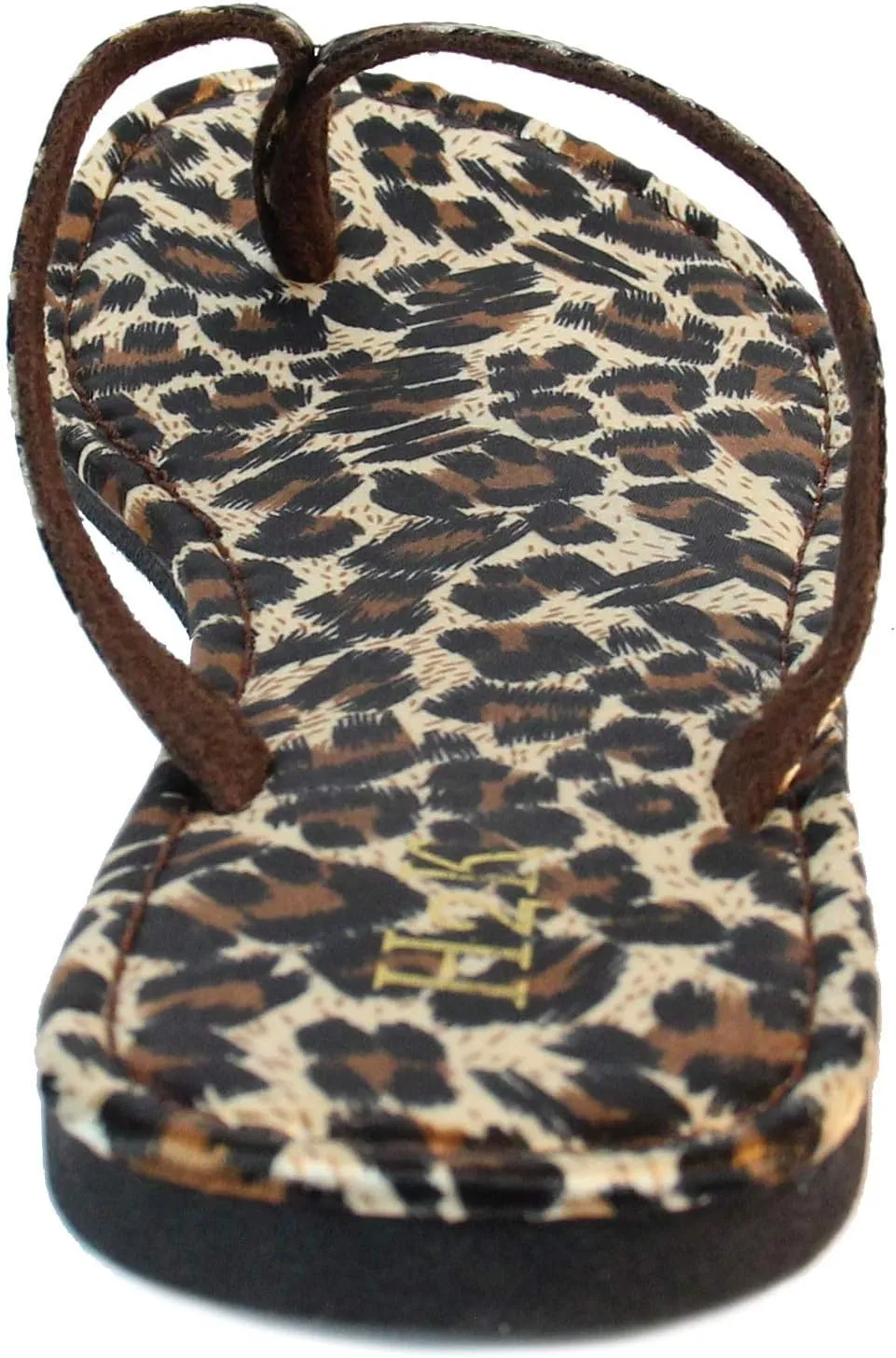 H2K Women's Glitter Flat Thong Sandal