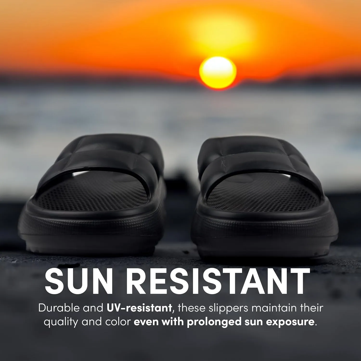 Helios Sandals with Flexible, Non-Slip, & Waterproof Material for Women, Men, Children, One Buckle Rubber Unisex Eva Sandals for Summer