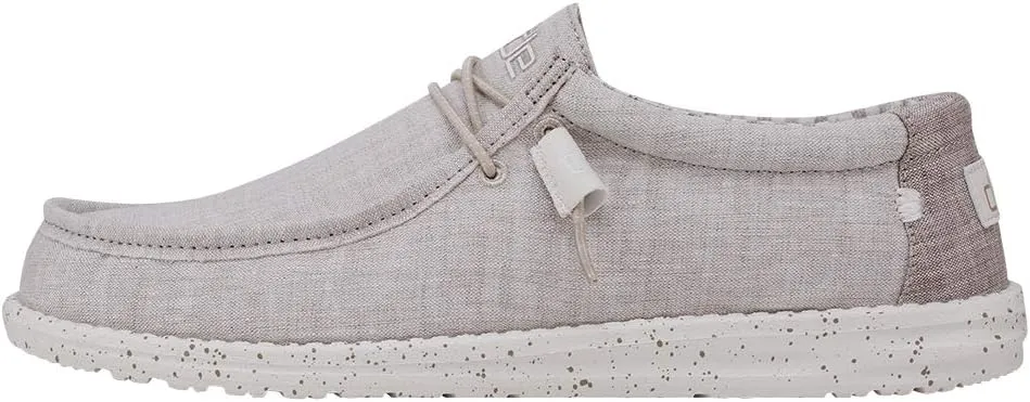 Hey Dude Men's Wally Chambray | Men's Loafers | Men's Slip On Shoes | Comfortable & Light-Weight