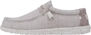 Hey Dude Men's Wally Chambray | Men's Loafers | Men's Slip On Shoes | Comfortable & Light-Weight