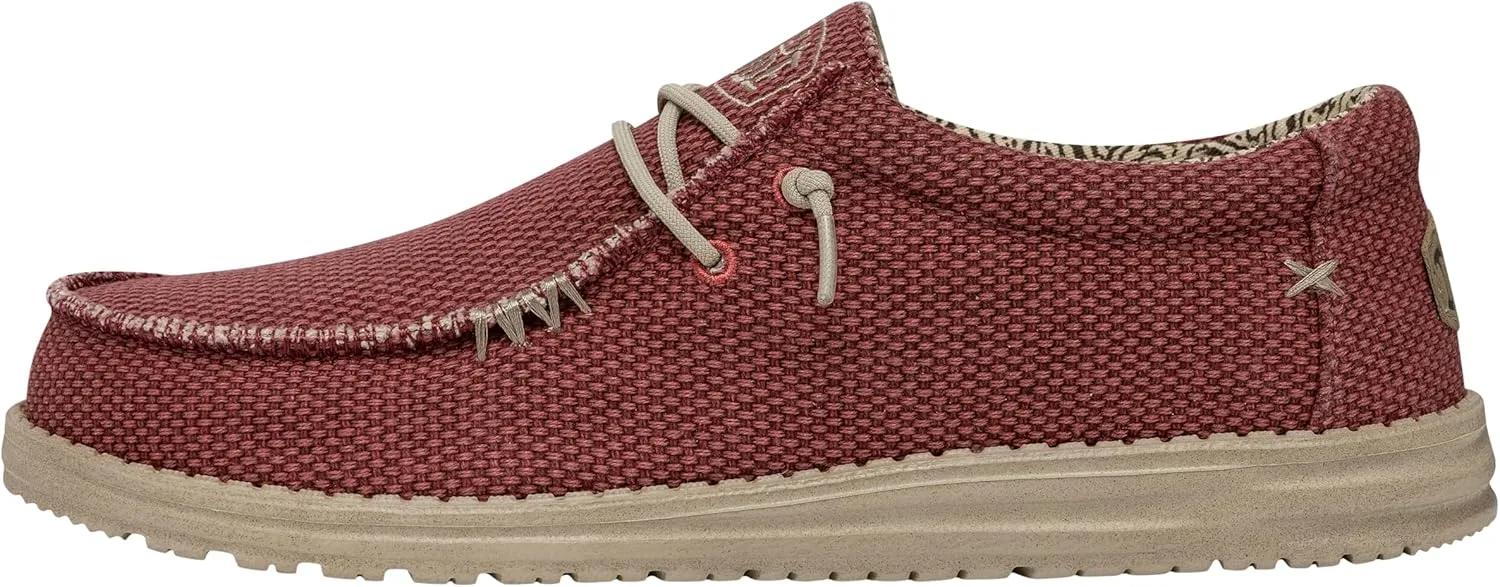 Hey Dude Men's Wally Stitch | Men's Loafers | Men's Slip On Shoes | Comfortable & Light-Weight