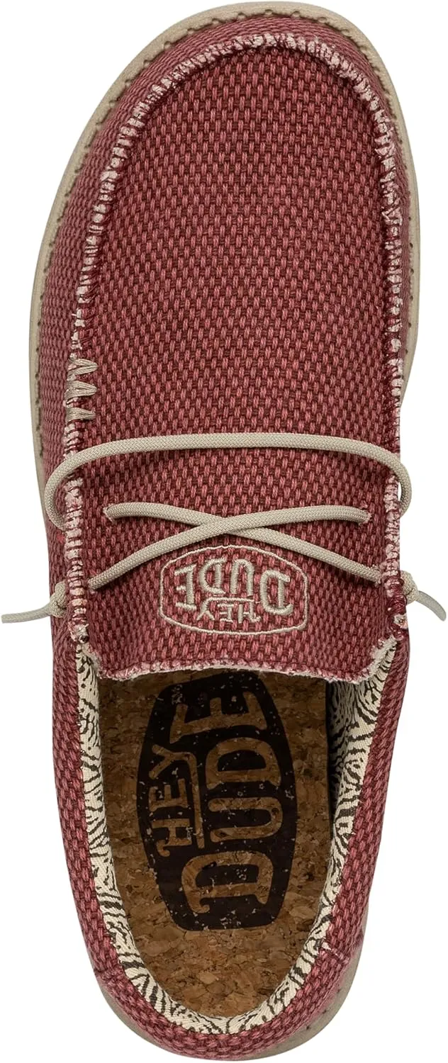 Hey Dude Men's Wally Stitch | Men's Loafers | Men's Slip On Shoes | Comfortable & Light-Weight