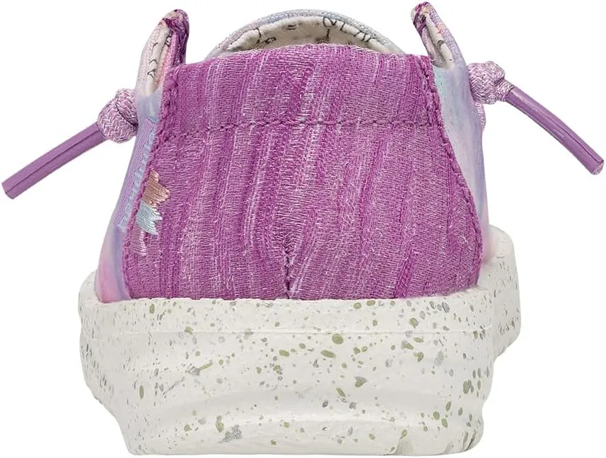 Hey Dude Toddler Wendy Sparkle | Toddler Loafers | Kids Slip on Shoes | Comfortable & Light-Weight