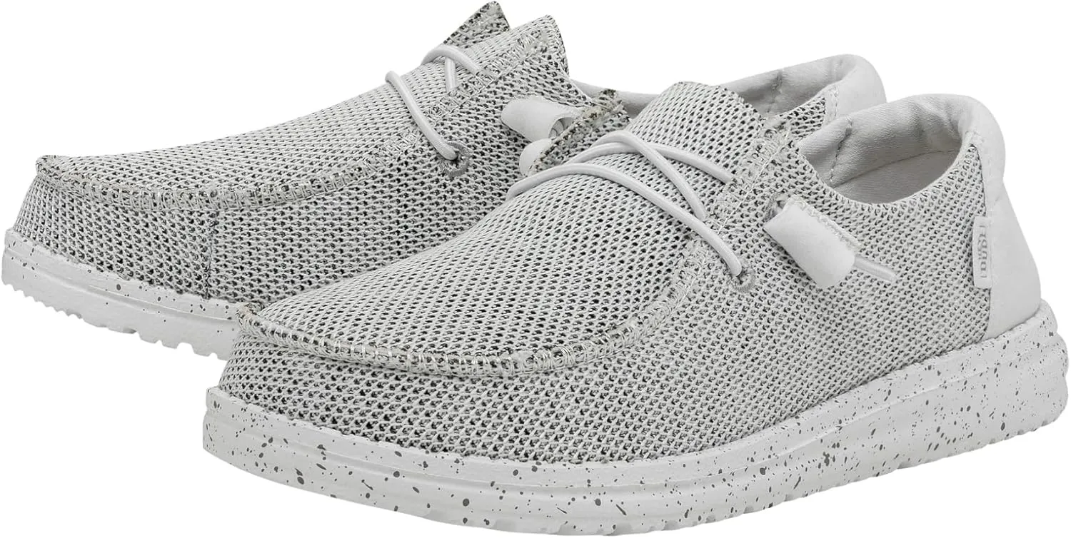 Hey Dude Women's Wendy Chambray | Women's Shoes | Women's Lace Up Loafers | Comfortable & Light-Weight