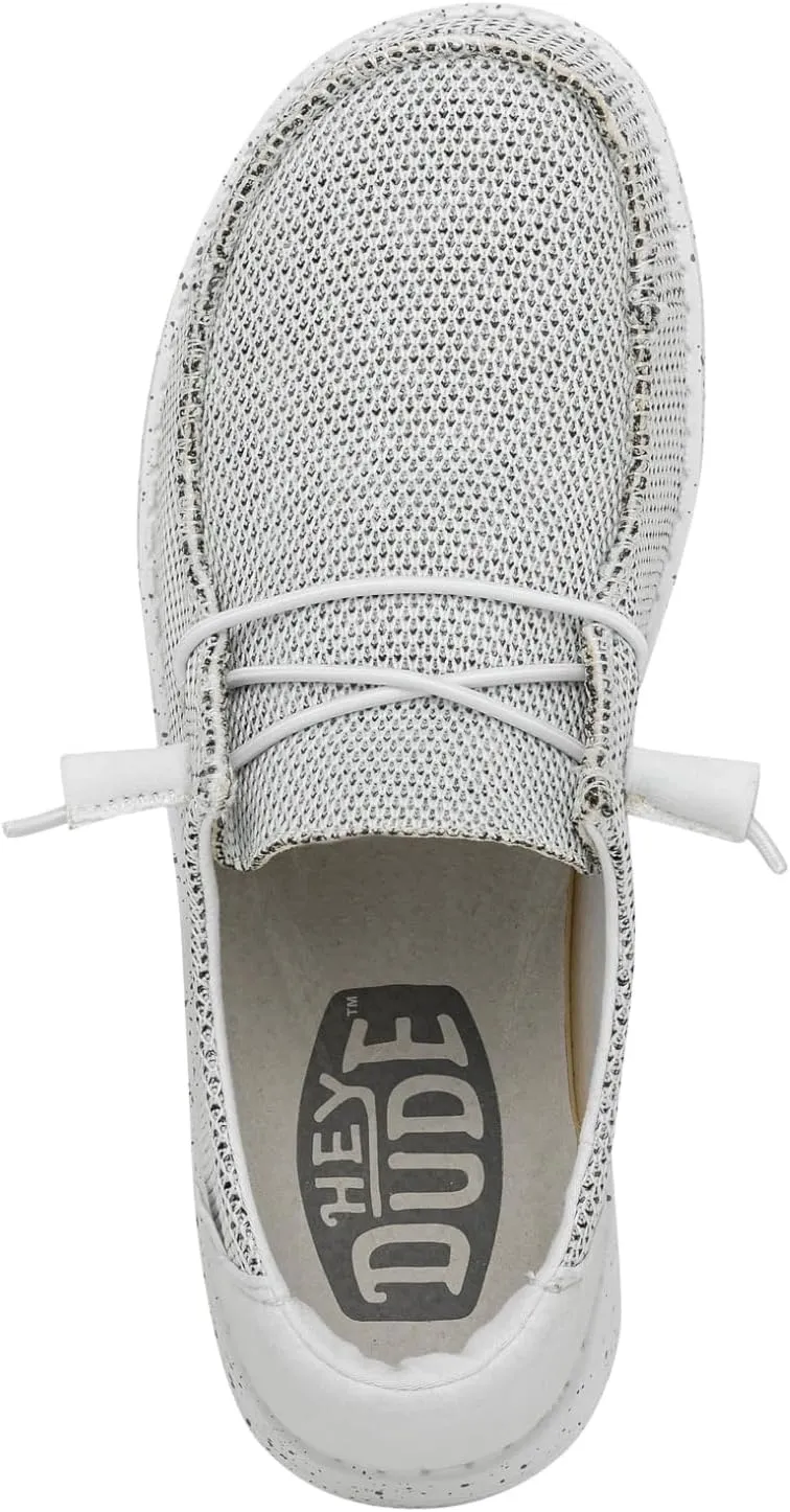 Hey Dude Women's Wendy Chambray | Women's Shoes | Women's Lace Up Loafers | Comfortable & Light-Weight