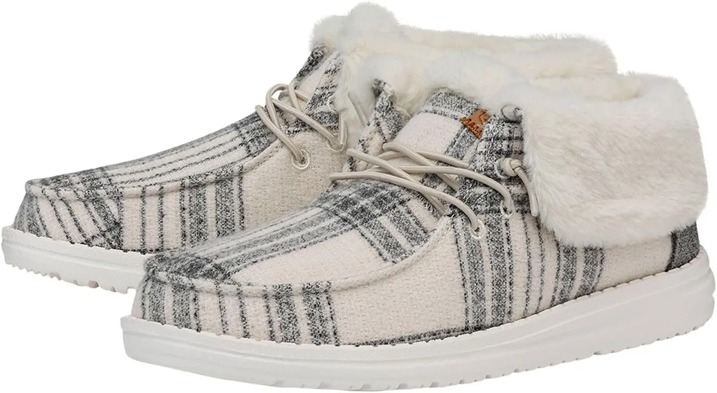 Hey Dude Women's Wendy Fold plaid Boot