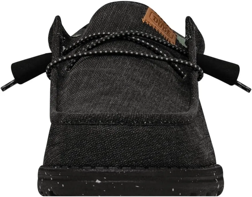 HEYDUDE Men's Wally Washed Canvas, Men’s Shoes, Slip-on Loafers, Comfortable & Light-Weight