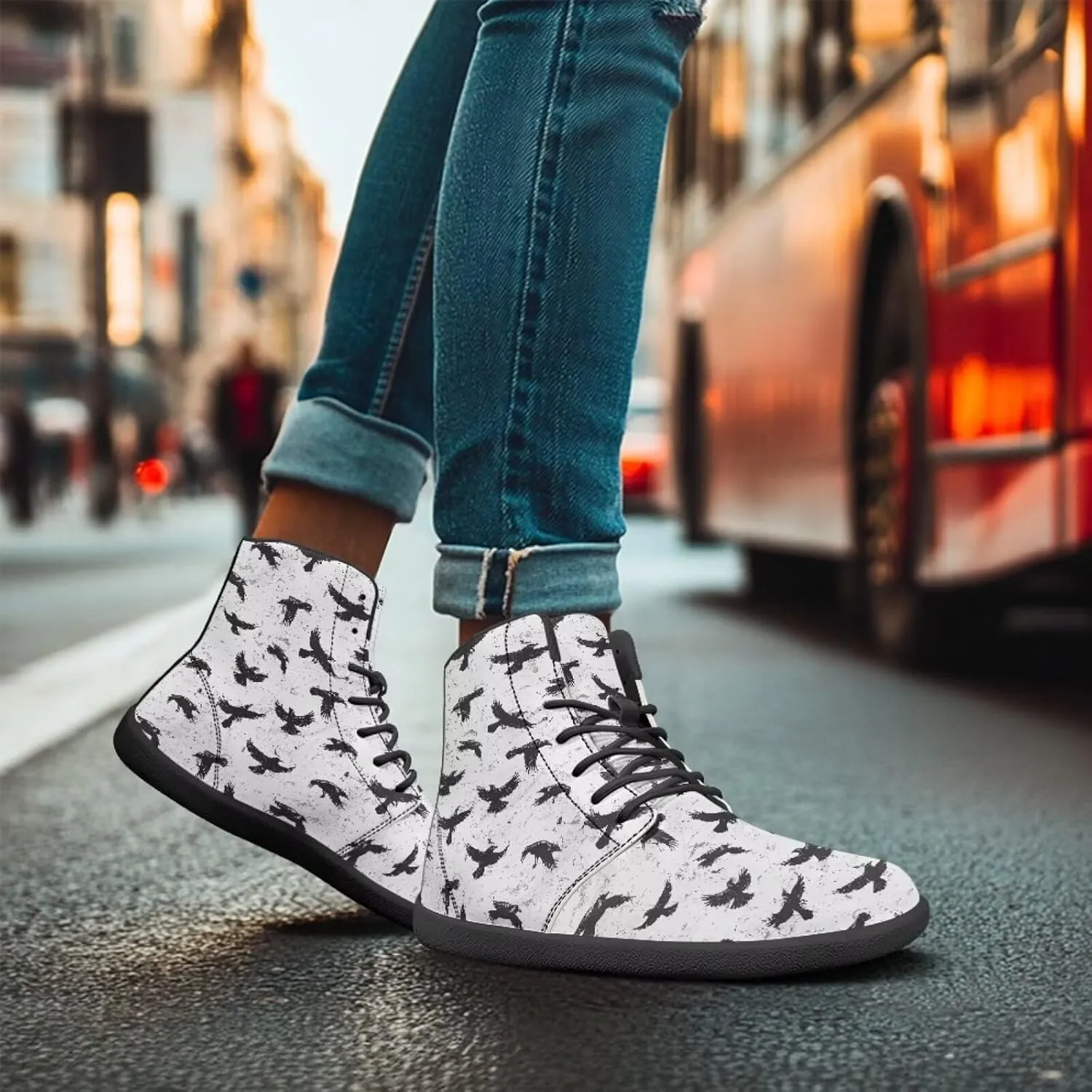 High Top Walking Barefoot Shoes for Men Women Running Sneakers Driving Loafers Work Training Shoes