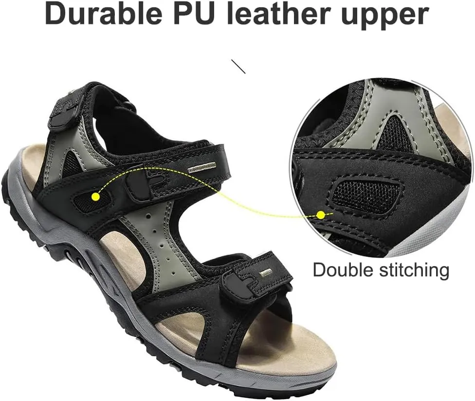 Hiking Sandals for Women, Comfortable Sports Sandals Waterproof for Beach Water Walks with Arch Support
