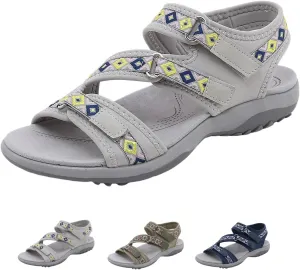 Hiking Sandals Women Waterproof Summer Stylish Athletic Sport Outdoor Walking Sandal for Outdoor Beach With Arch Support