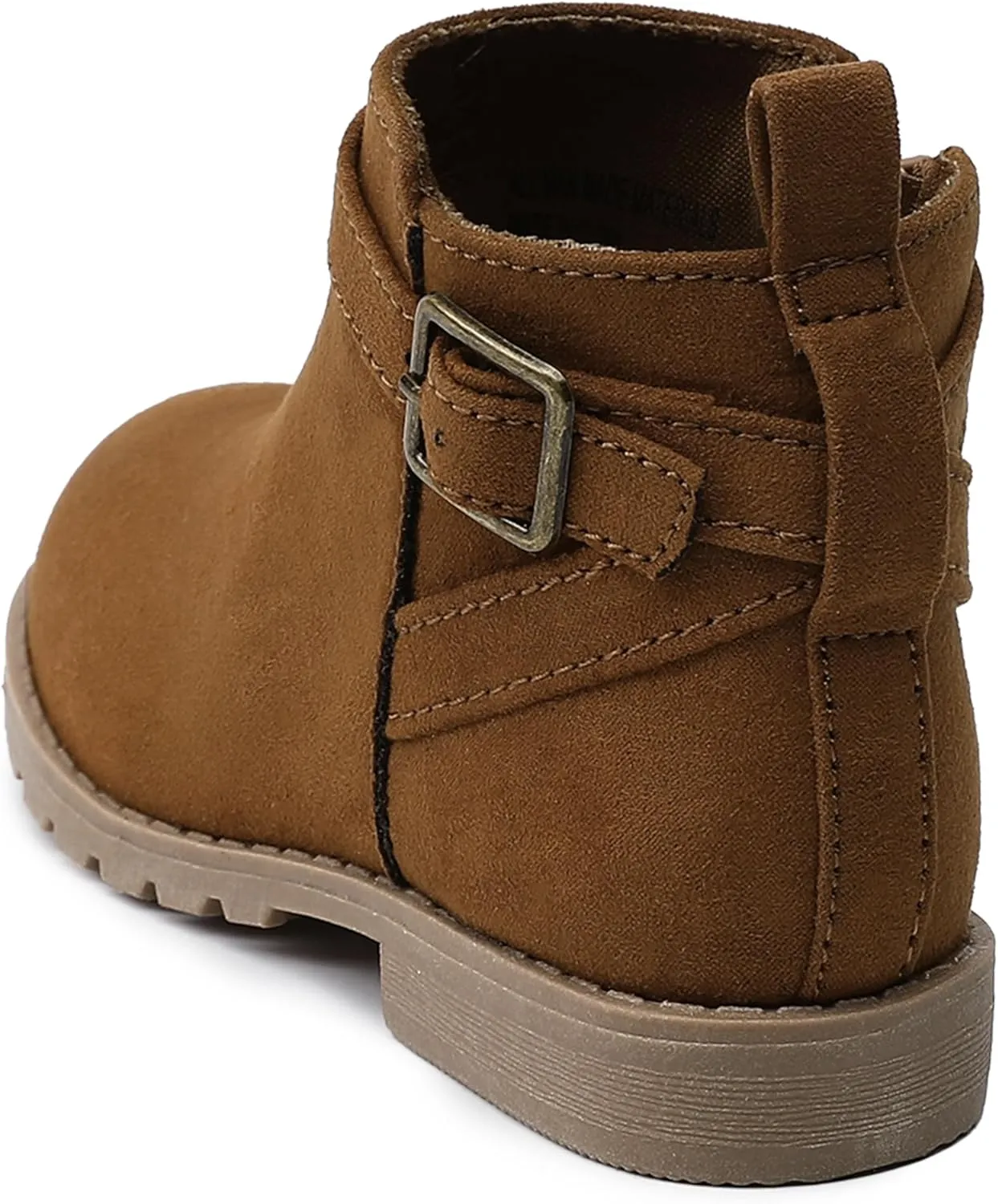 HOMEHOT Girls Ankle Boots Suede Leather Side Zipper Low Heels short (toddler/littile kids)