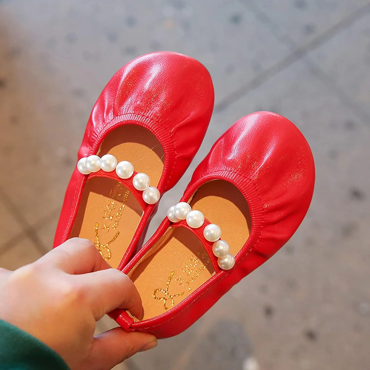 House Slipper with Memory Foam Toddler Little Girl Dress Shoes Casual Slip On Ballet Flat Girls Sandals Easter