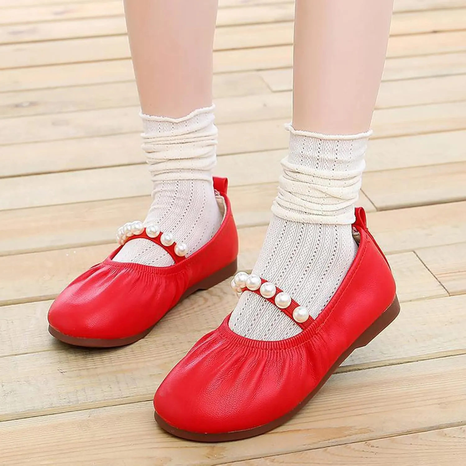 House Slipper with Memory Foam Toddler Little Girl Dress Shoes Casual Slip On Ballet Flat Girls Sandals Easter