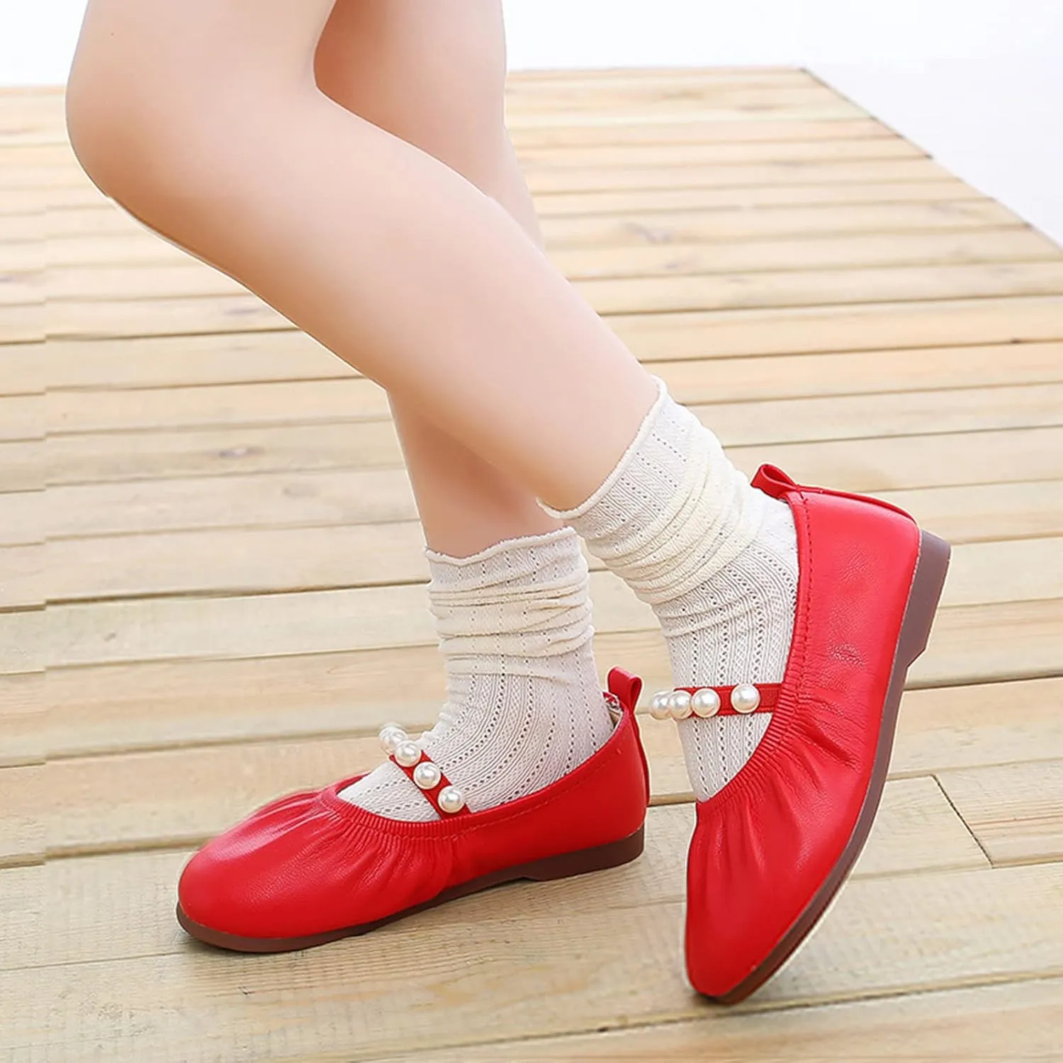 House Slipper with Memory Foam Toddler Little Girl Dress Shoes Casual Slip On Ballet Flat Girls Sandals Easter