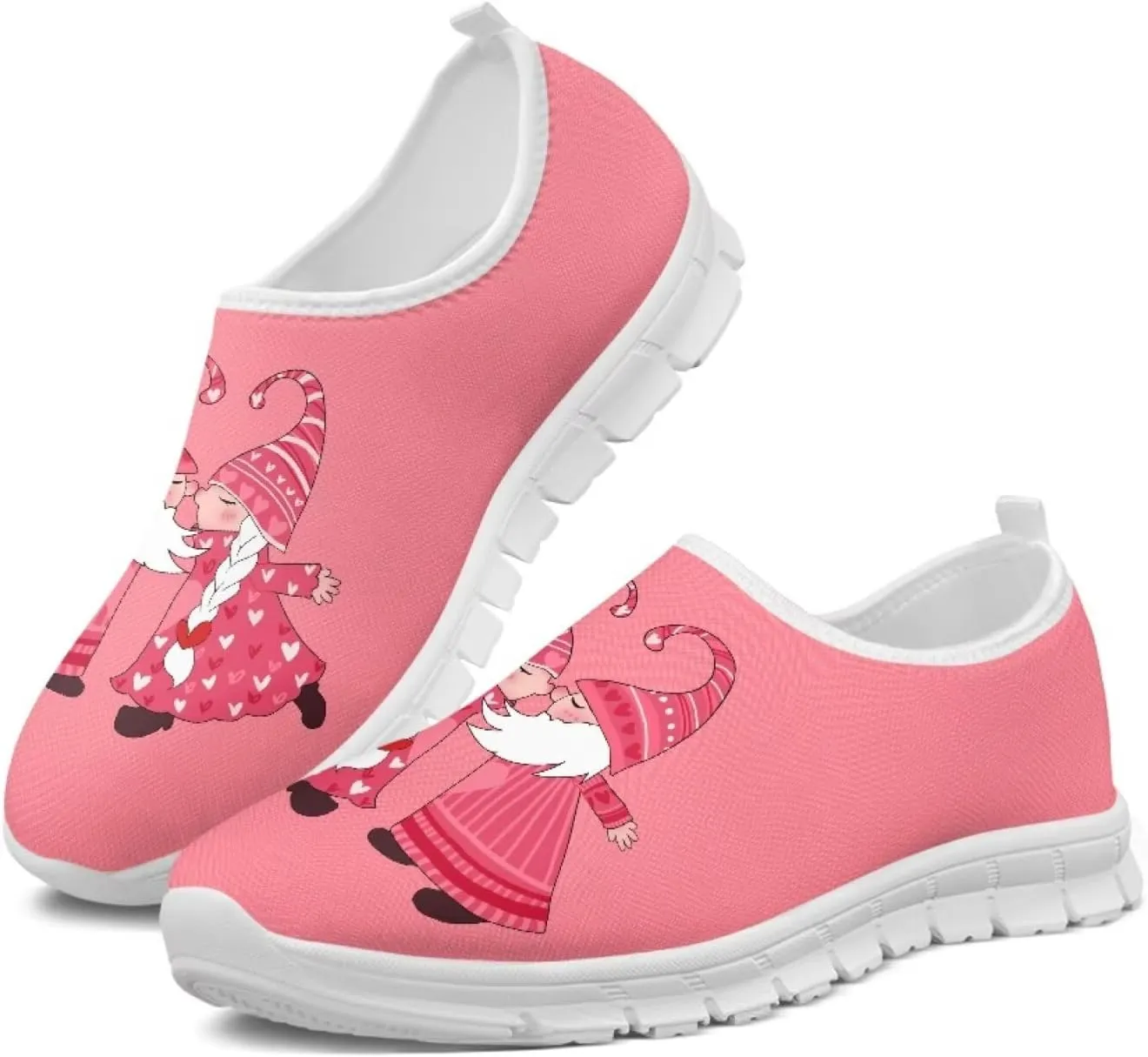 Howilath Valentine's Slip on Loafers for Women Running Sneakers Tennis Shoes Walking Casual Loafers