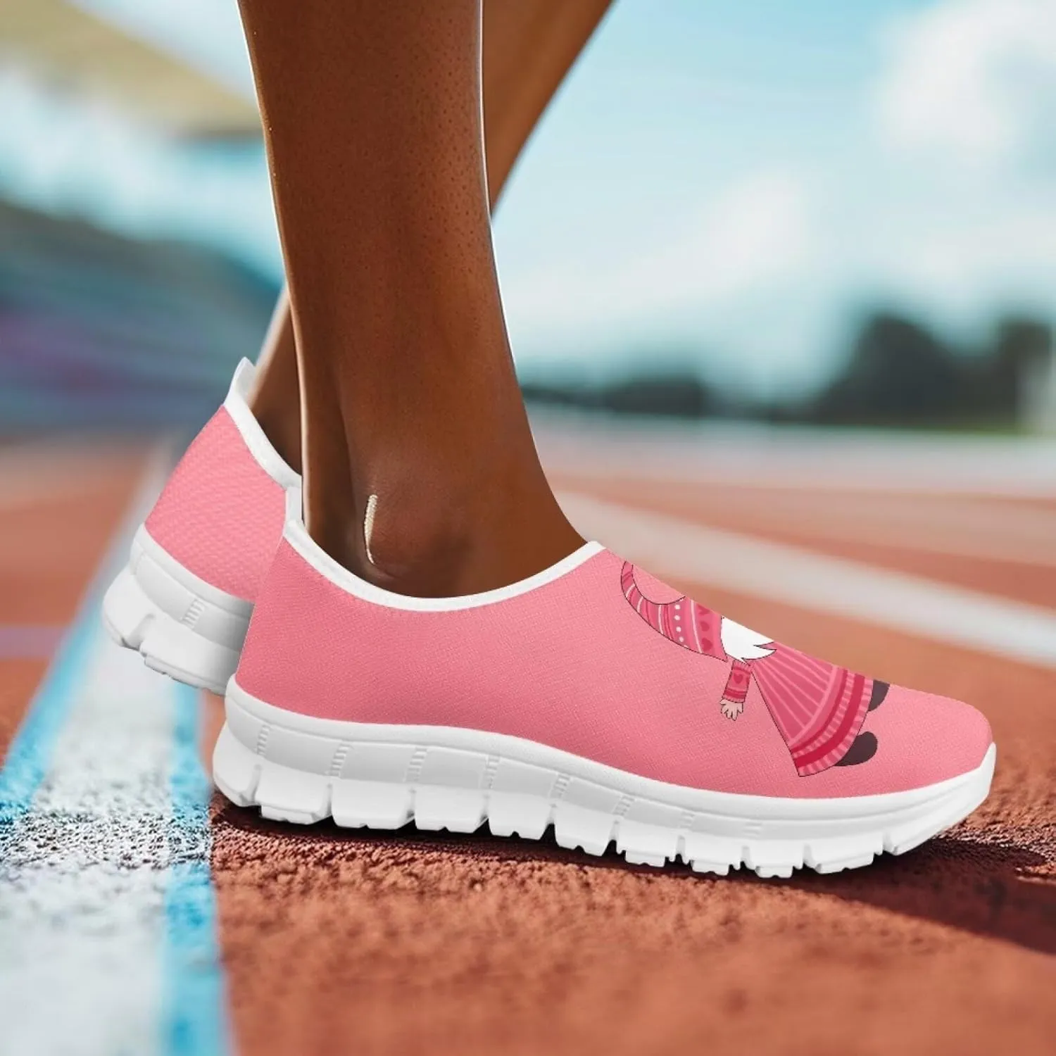 Howilath Valentine's Slip on Loafers for Women Running Sneakers Tennis Shoes Walking Casual Loafers