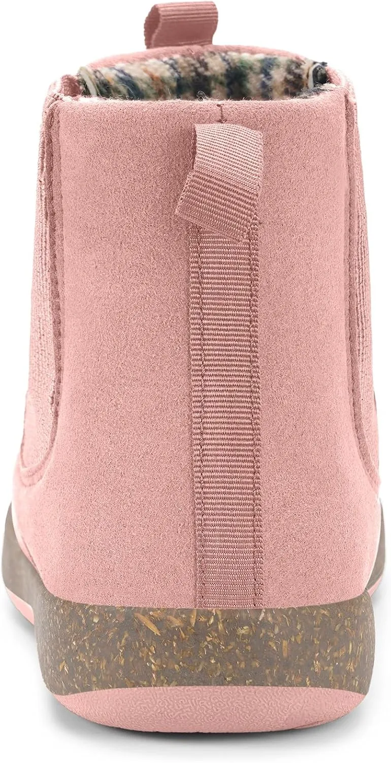 Hsyooes Womens Mens Chelsea Boots Minimalist Winter Snow Boots Wide Width Ankle Booties with Arch Support Slip-on Short Boot Shoes