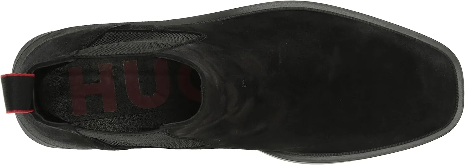 HUGO Men's Iker Suede Chelsea Boot Hiking Shoe