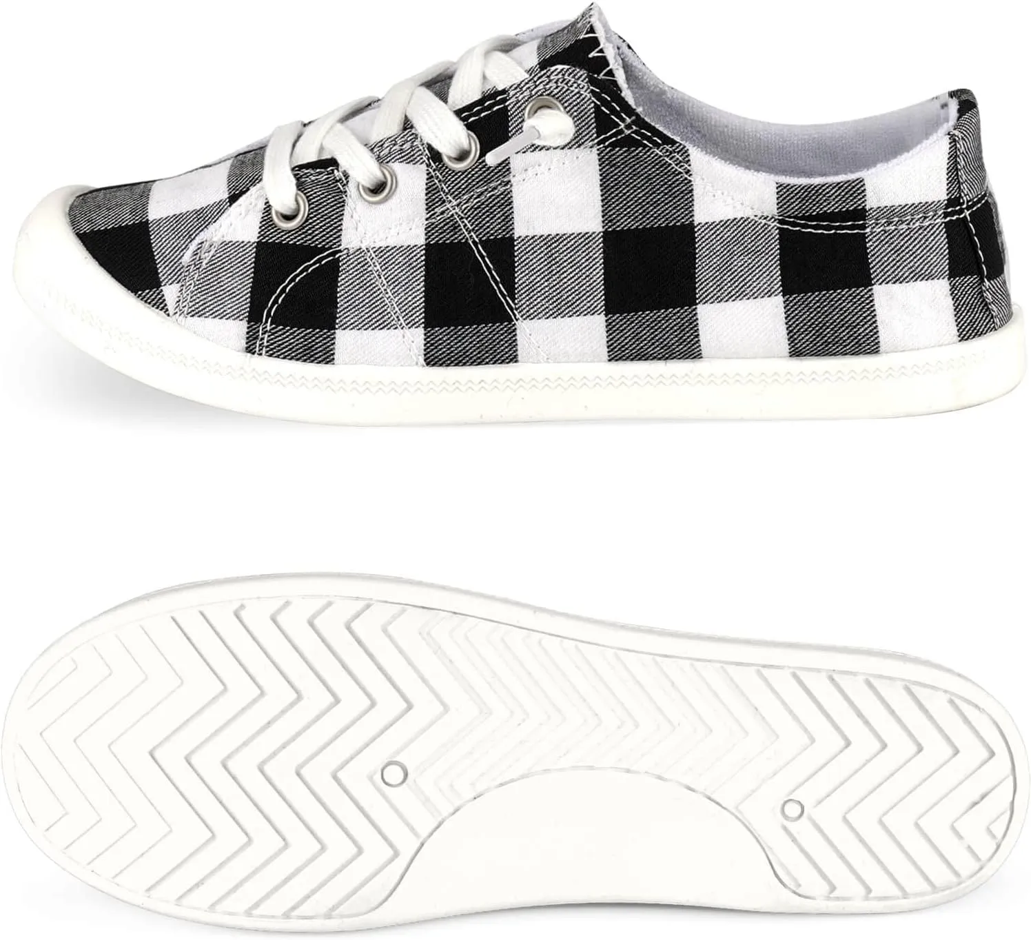 Hxlber Women's Low Top Sneaker - Round Toe Comfort Casual Canvas Shoes Fashion Sneakers for Walking for Women