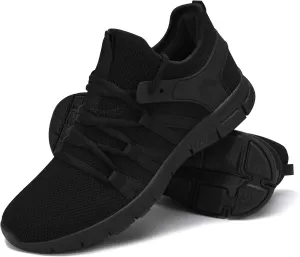 INZCOU Running Shoes Lightweight Tennis Shoes Non Slip Gym Workout Shoes Breathable Mesh Walking Sneakers