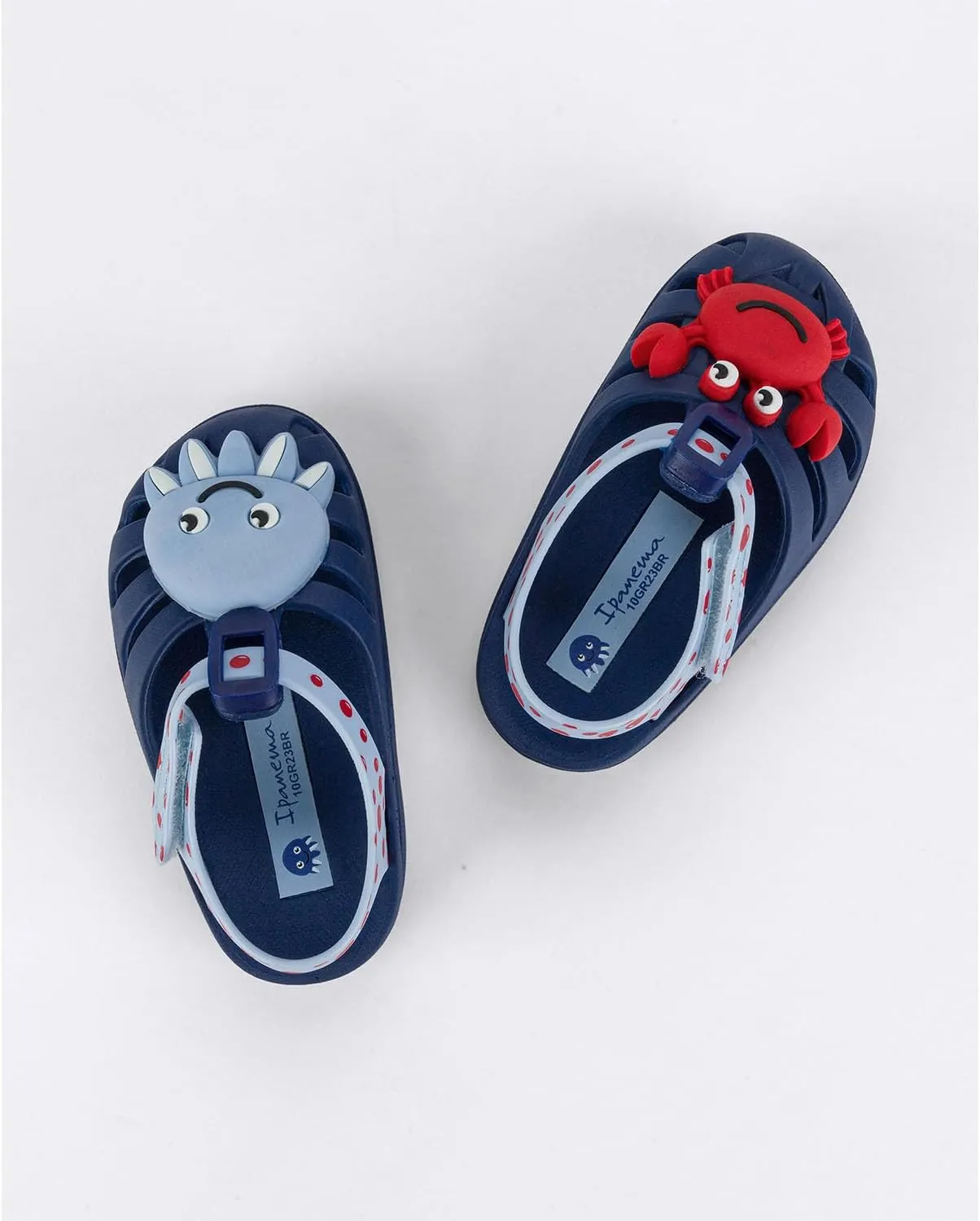 Ipanema Summer Baby Sandals - Closed-Toe Sandals for Toddlers with Velcro Closure, Easy On/Off, Comfy, Breathable, Lightweight, Water Resistant PVC