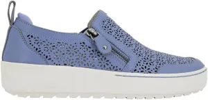 Jambu Womens July Floral Cut Out Slip On Sneakers Shoes Casual - Black