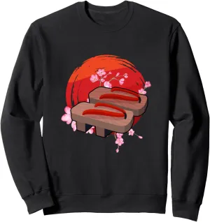 Japan Zen Circle Cherry Blossom Wooden Sandals Japanese Sweatshirt