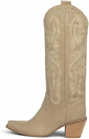 Jeffrey Campbell Rancher-K Boots Beige Suede