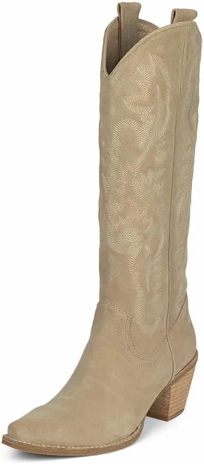 Jeffrey Campbell Rancher-K Boots Beige Suede