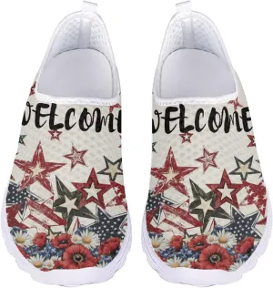Jeiento Christmas Athletic Running Shoes for Women - Fashion Tennis Walking Sneakers
