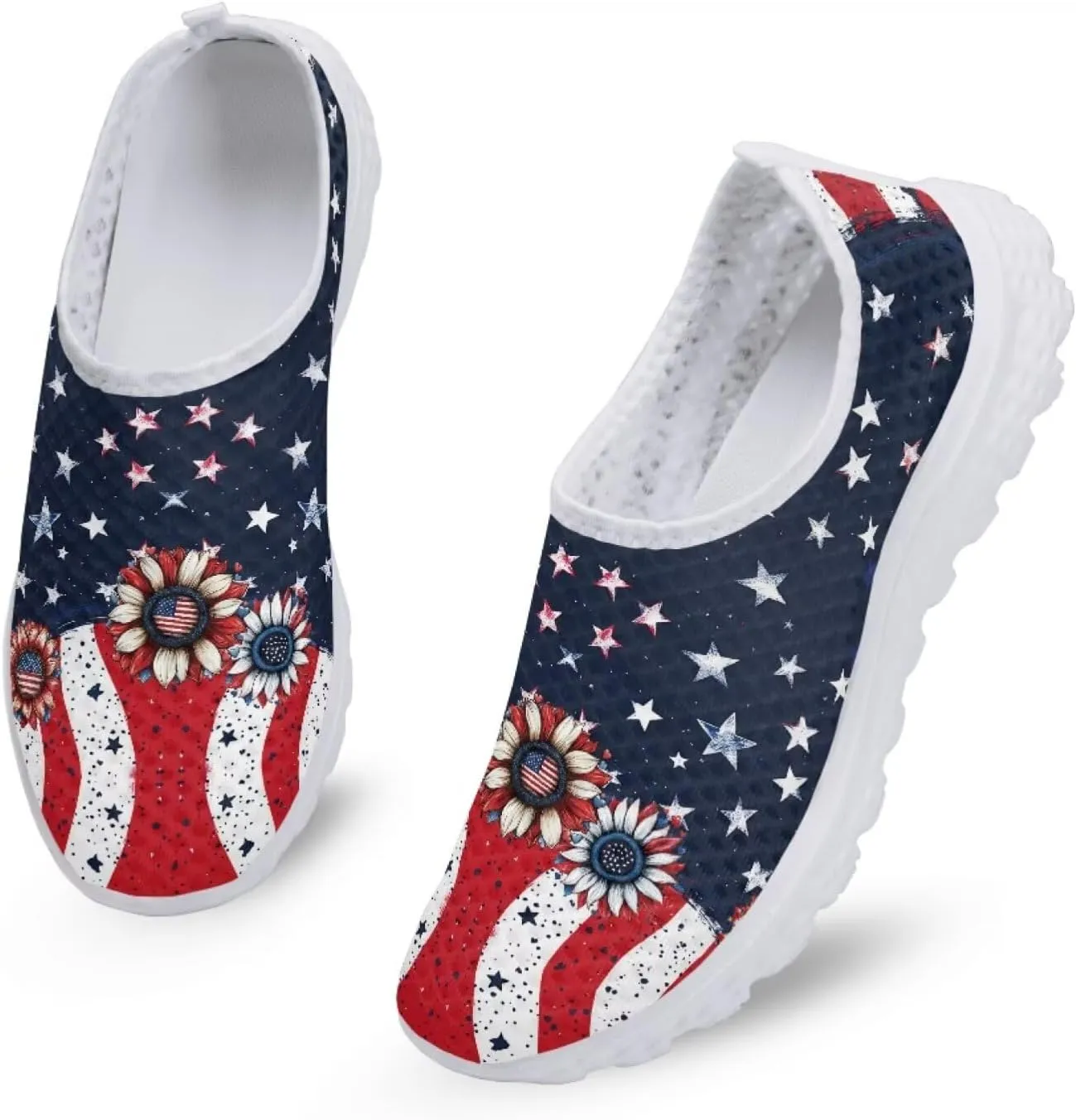 Jeiento Halloween Shoes for Women Men Halloween Party Walking Running Sneaker Shoes Slip-On Breathable Mesh Workout Fashion Shoes