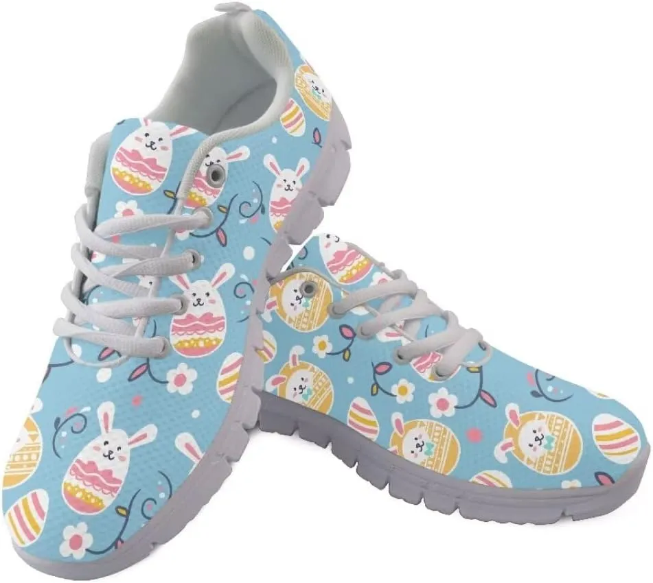 Jeiento Non Slip Running Shoes for Women&Men Fashion Sneaker Comfort Gym Sports Shoes for Teenager Girls Casua Mesh Flat Shoes