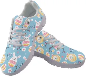 Jeiento Non Slip Running Shoes for Women&Men Fashion Sneaker Comfort Gym Sports Shoes for Teenager Girls Casua Mesh Flat Shoes