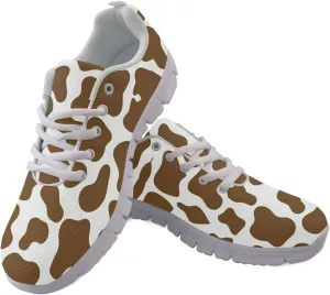 Jeiento Women Road Running Shoes Cow Print Outdoor Casual Walking Sports Sneakers Fitness Jogging Trainers