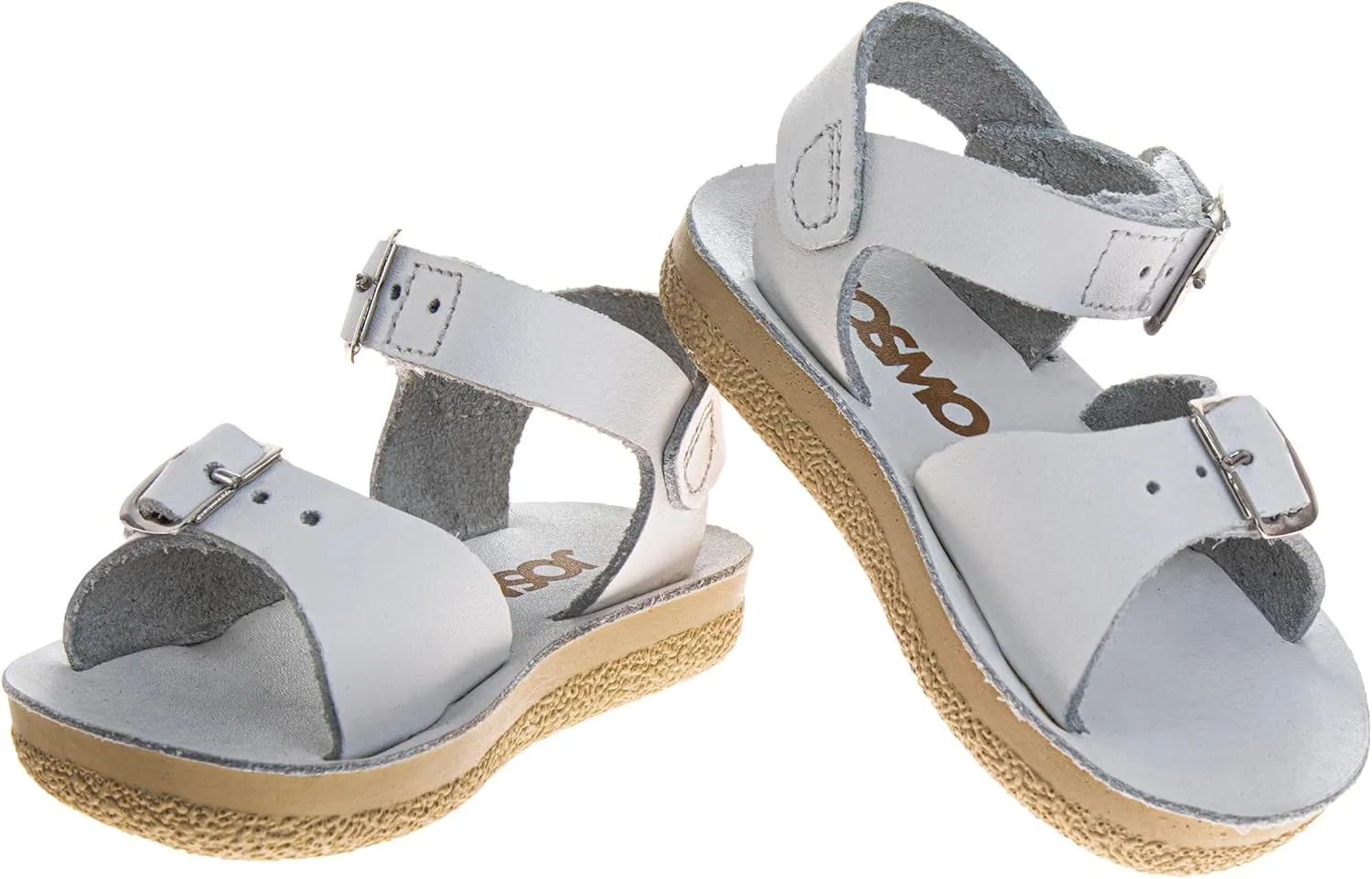 Josmo Girls Sandals Buckle Open Toe Summer Beach Wedding Shoes for Kids (sizes 6-10 Toddler / 11-12 Little Kid)