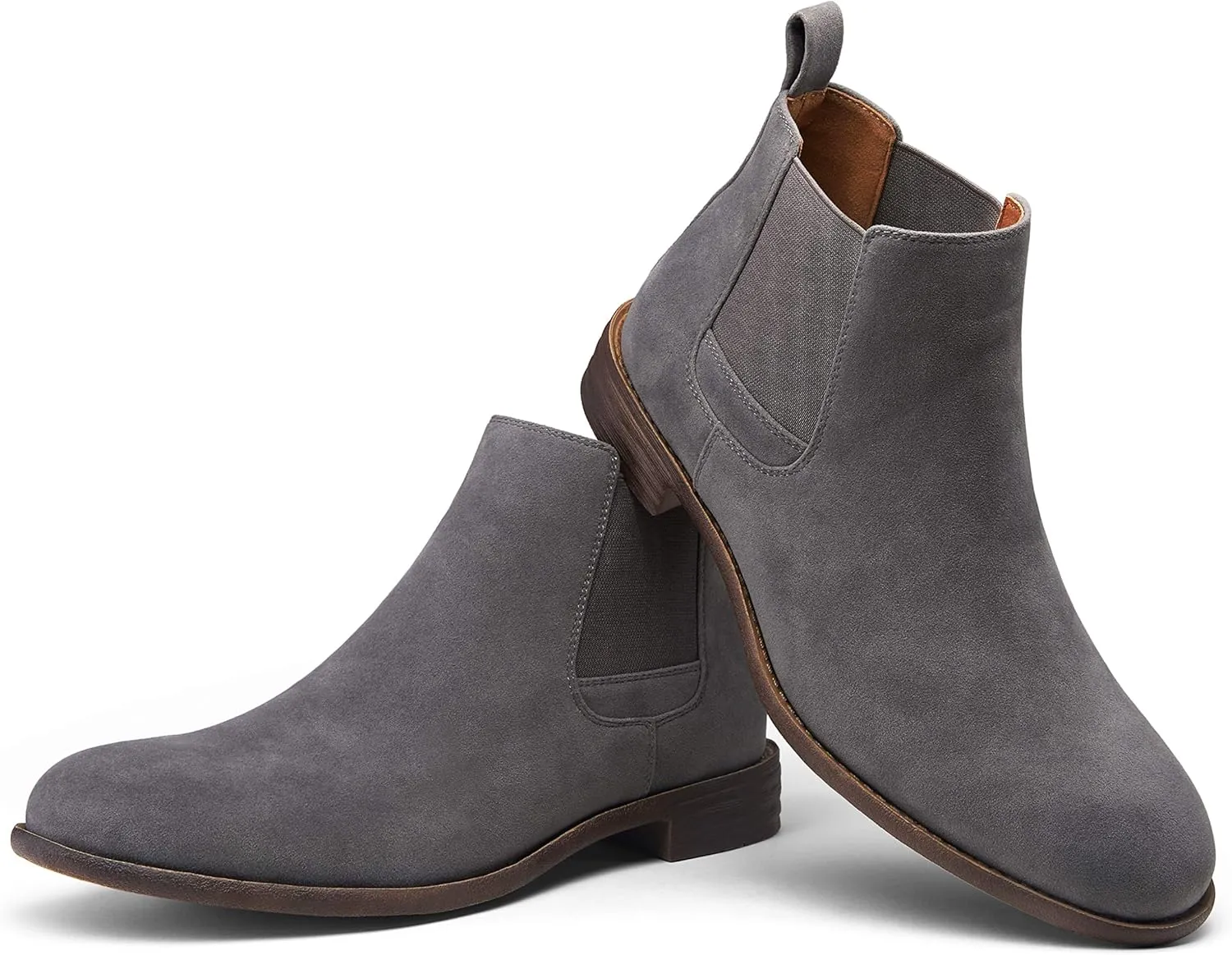 Jousen Men's Chelsea Boots Lightweight Casual Chukka Ankle Boots Classic Elastic Dress Boots For Men