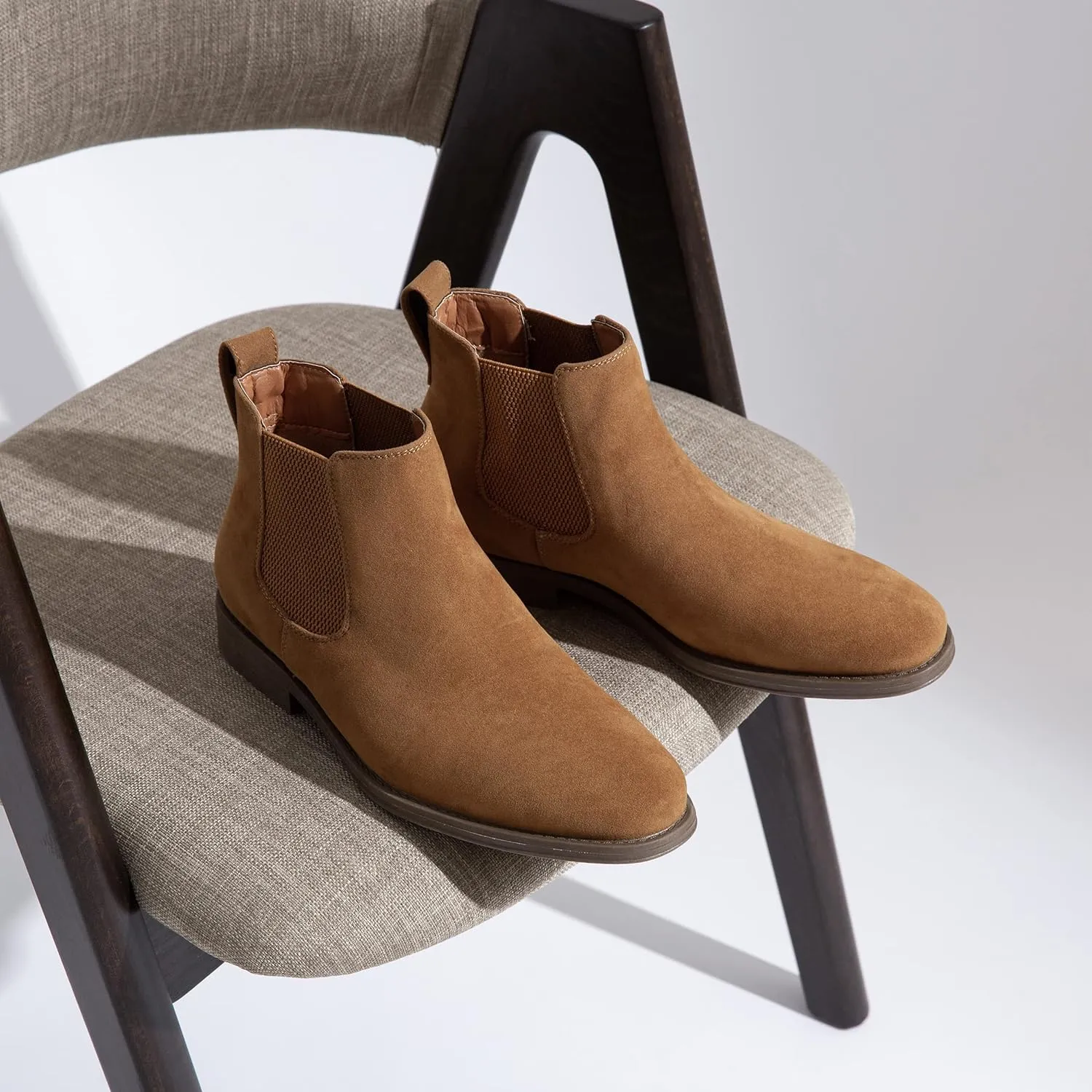 Jousen Men's Chelsea Boots Suede Casual
