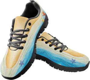 KEIAHUAN Womens Casual Fashion Flats Lightweight Running Shoes Breathable Gym Jogging Sneakers Non Slip Tennis Shoes Fashion Trendy