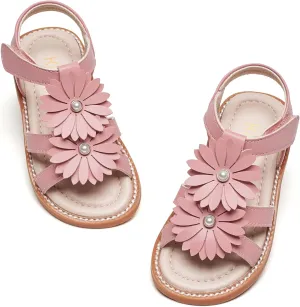 Kiderence Toddler Girls Sandals Little Girls Kids Shoes Girl Pink Sandals Toddler 11