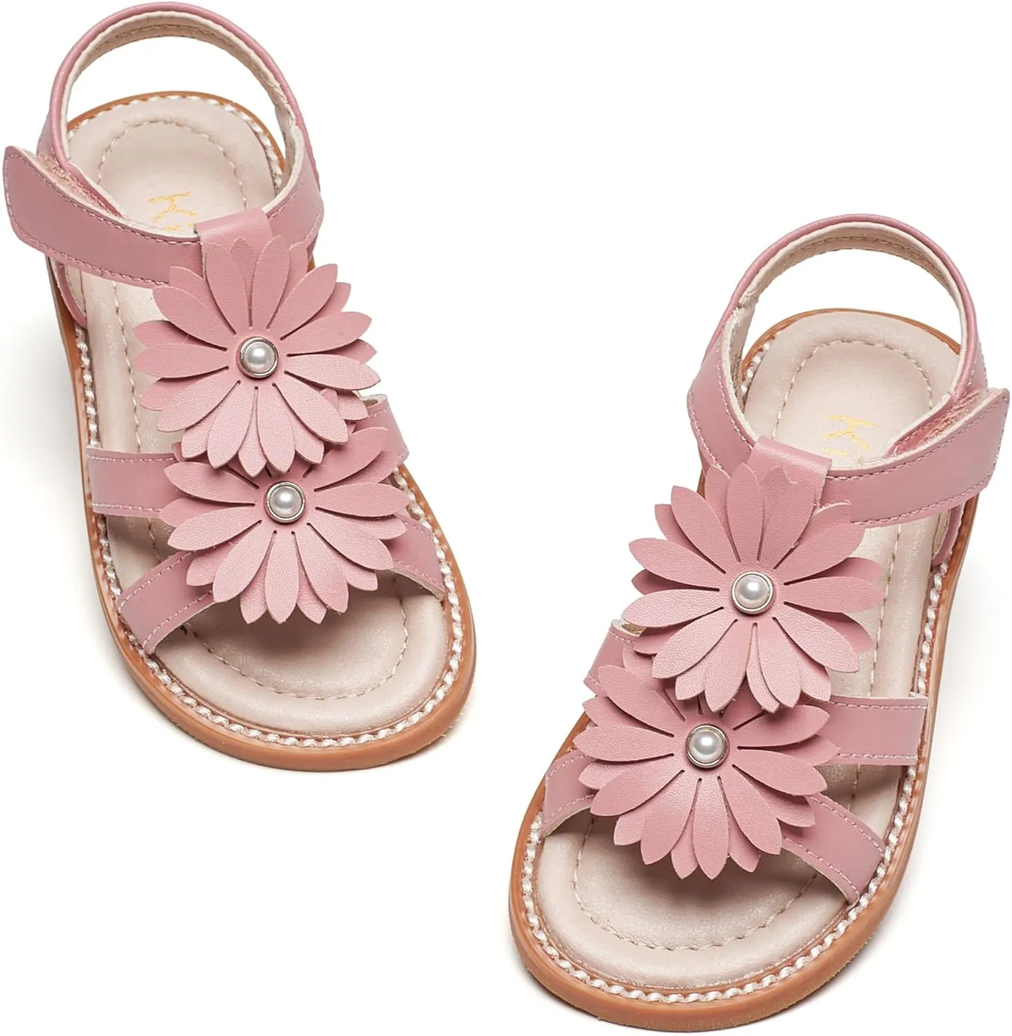 Kiderence Toddler Girls Sandals Little Girls Kids Shoes Girl Pink Sandals Toddler 11