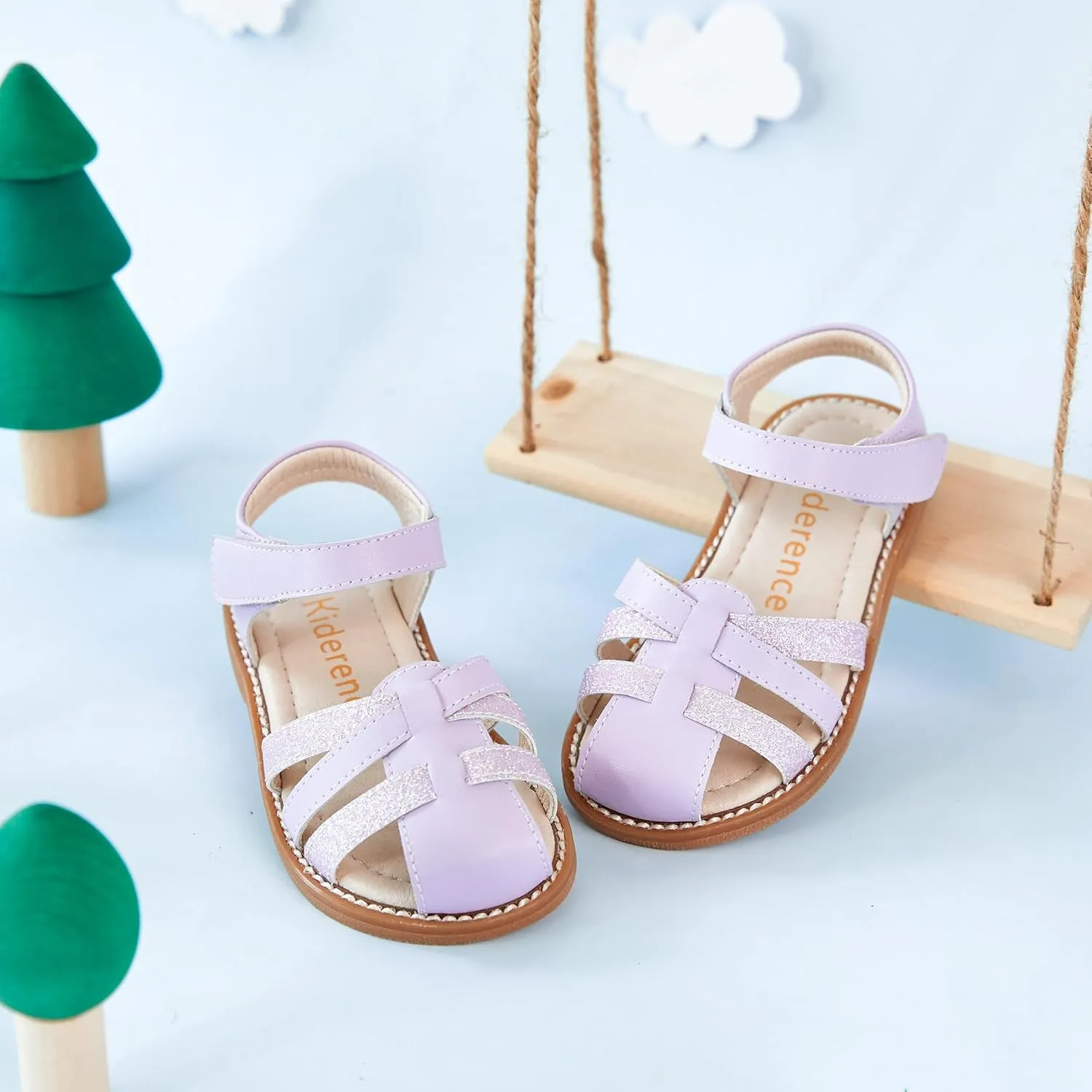 Kiderence Toddler Girls Sandals Little Girls Kids Summer Shoes Toddler Sandals