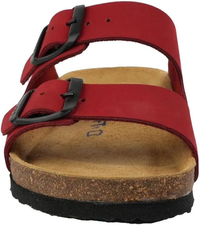 Kids' 100% Genuine Leather Sandals - Comfortable Smart Foam Footbed, Adjustable Straps, Durable Non-Slip Sole and Stylish