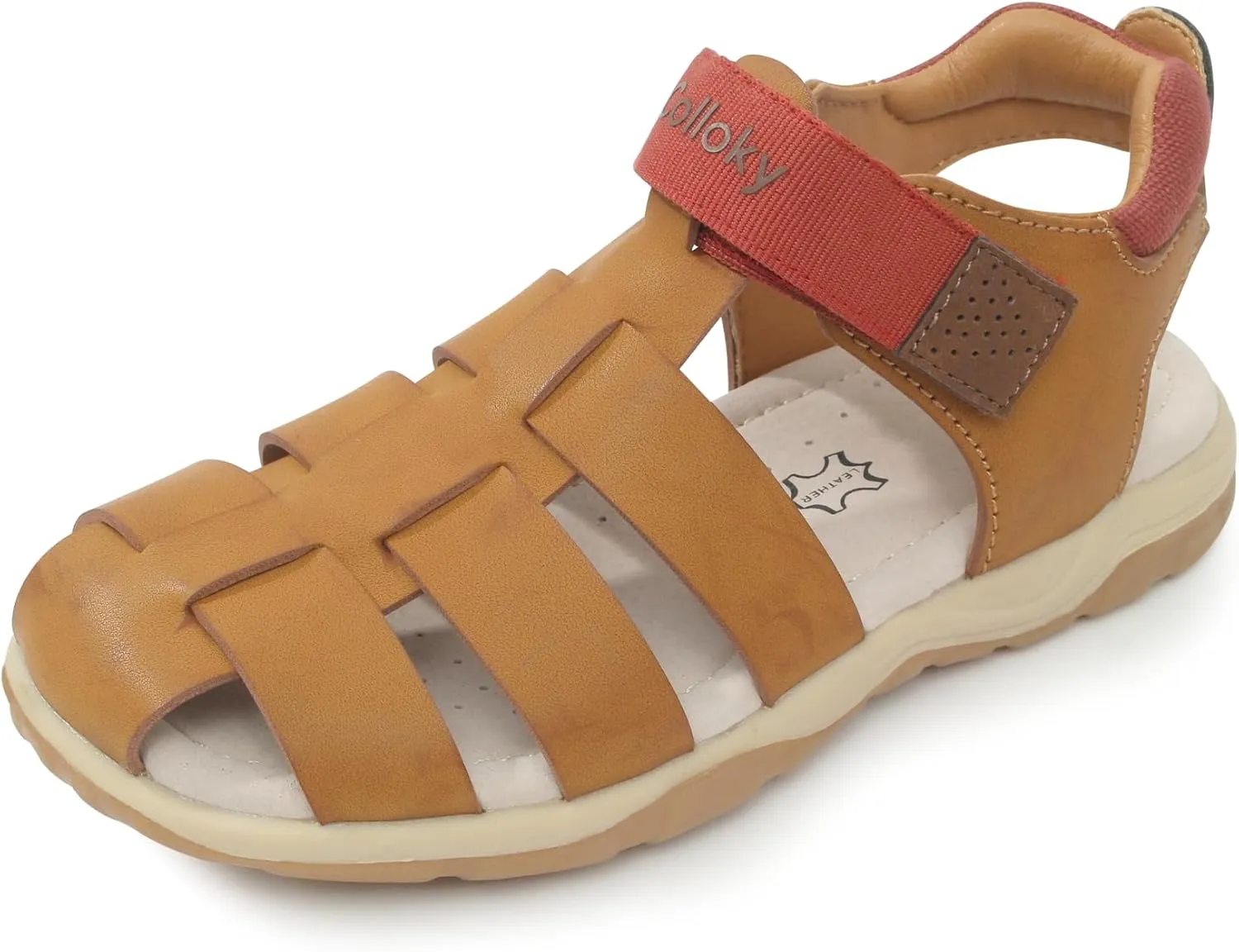 Kids Boys Fisherman Sandals - Closed Toe, Breathable & Adjustable Velcro Fit for Outdoor Adventures - Perfect Fit & Stylish Design