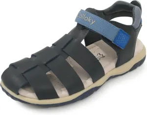 Kids Boys Fisherman Sandals - Closed Toe, Breathable & Adjustable Velcro Fit for Outdoor Adventures - Perfect Fit & Stylish Design