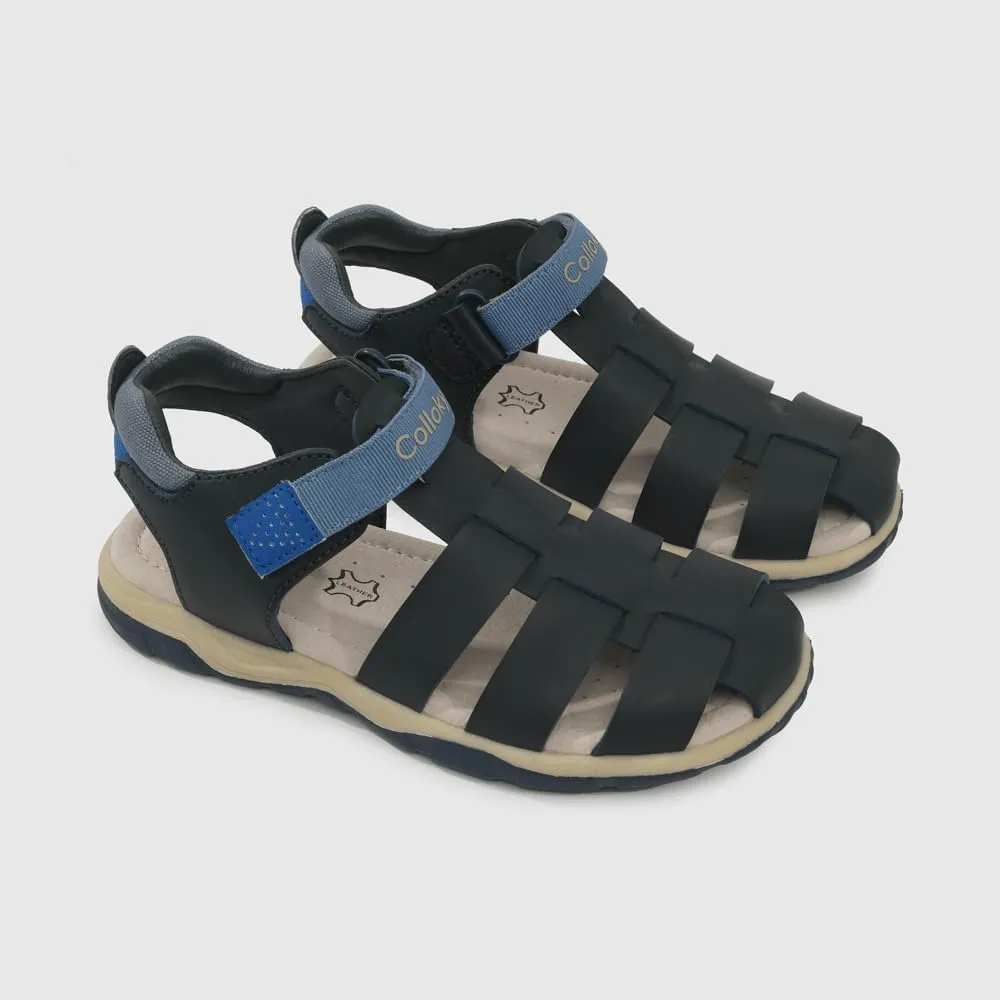 Kids Boys Fisherman Sandals - Closed Toe, Breathable & Adjustable Velcro Fit for Outdoor Adventures - Perfect Fit & Stylish Design
