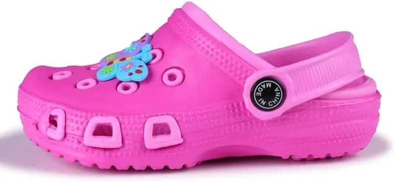Kids' Clogs Sandals, Comfortable Lightweight Slip On EVA Beach Shoes for Boys and Girls
