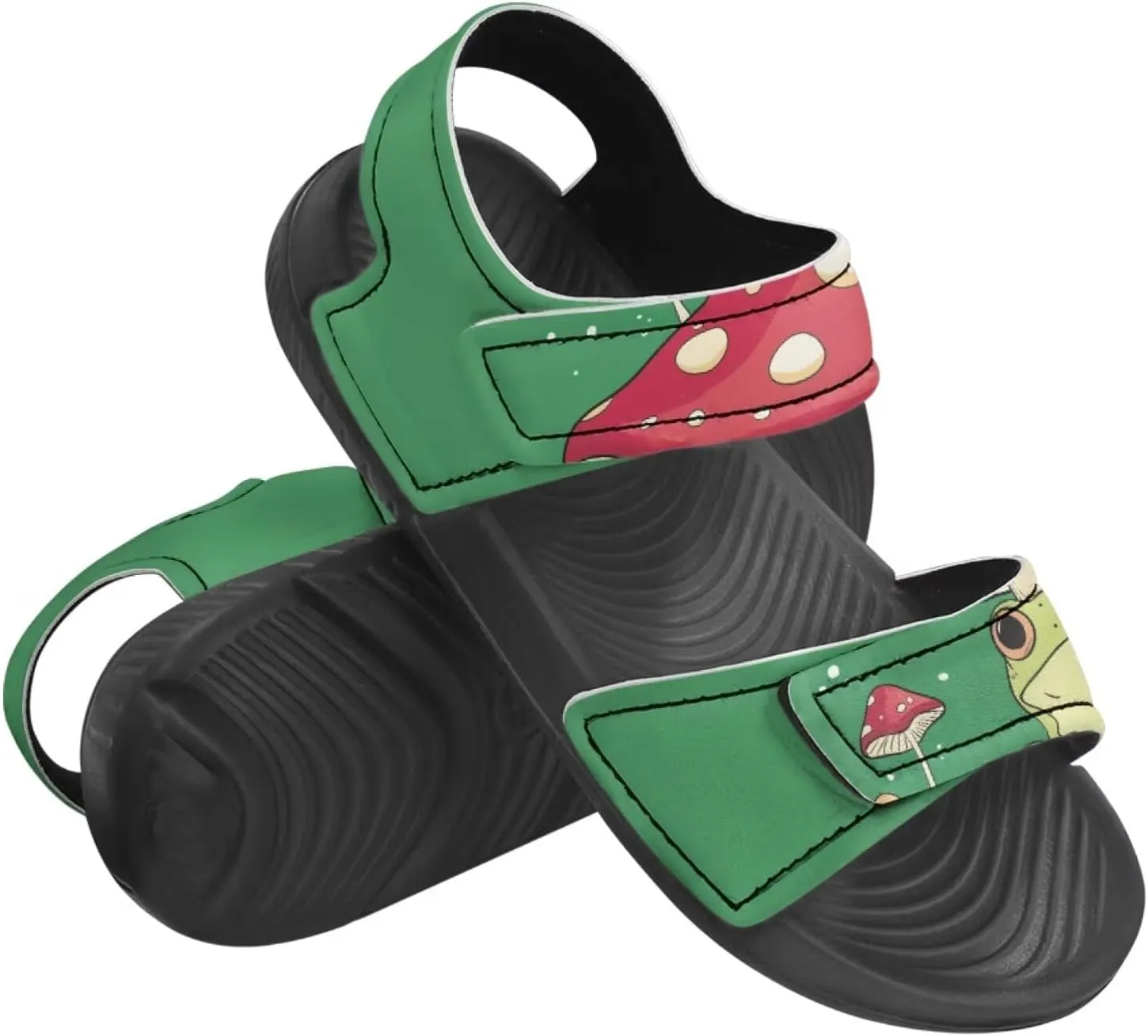 Kids Sandals Cartoon Car Print Athletic Sandals for Boys US 5 Causal Summer Sport Shoes with Adjustable Strap for Hiking Walking Beach Pool