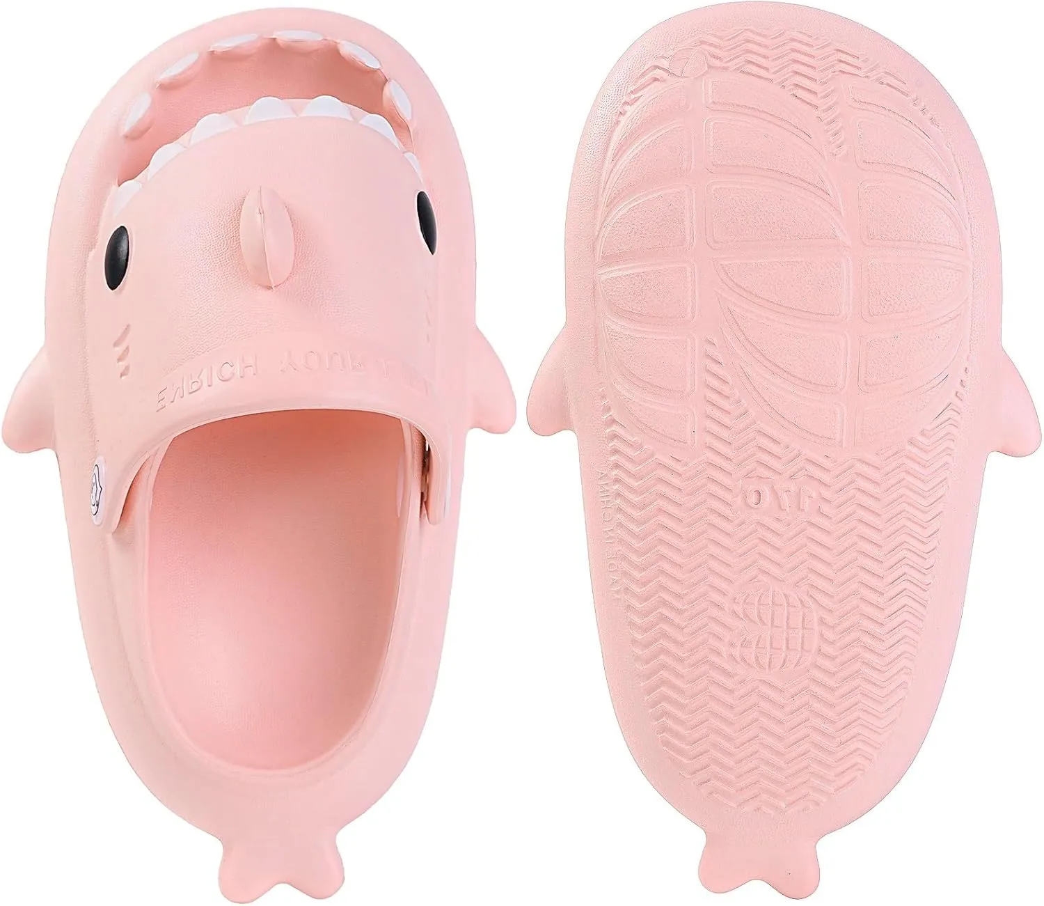 Kids Shark Slides Boys Girls Toddlers Cloud Shower Slippers Cute Cartoon Open Toe Sandals Cushioned Thick Sole Beach Pool Shoes