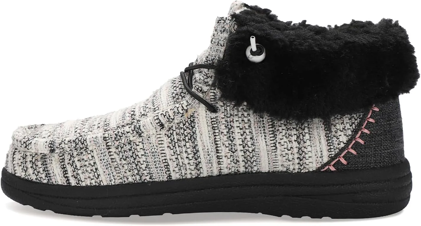 Lamo Women's Cassidy Shoes for Women - Matte Rich Suede and Textile Upper - Lightweight Women Footwear Faux Fur Lined, 100% Australian Sheepskin Footbed LITE EVA Outsole